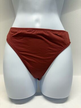 Amazon Essentials Brick Red low rise Bikini Bottom size medium new